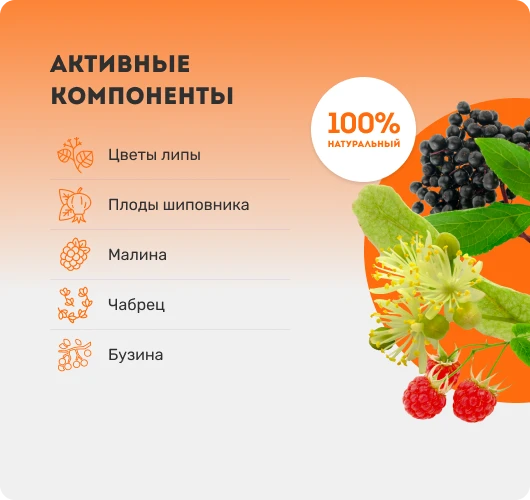 Мармеладные пастилки Иммуно. Активные компоненты